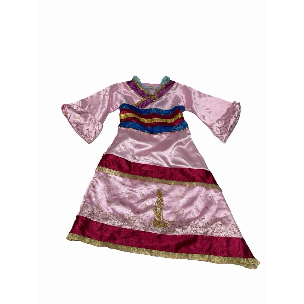 Disney Store Mulan Costume Girls Dress Up Halloween 7/8